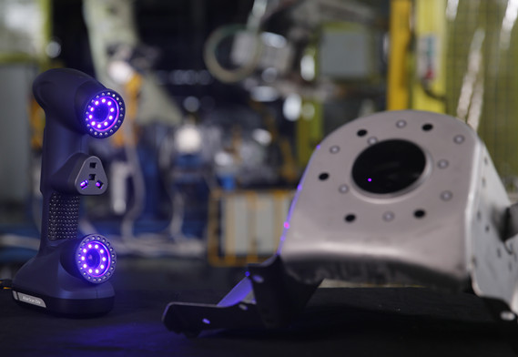 Scanner 3D laser blu