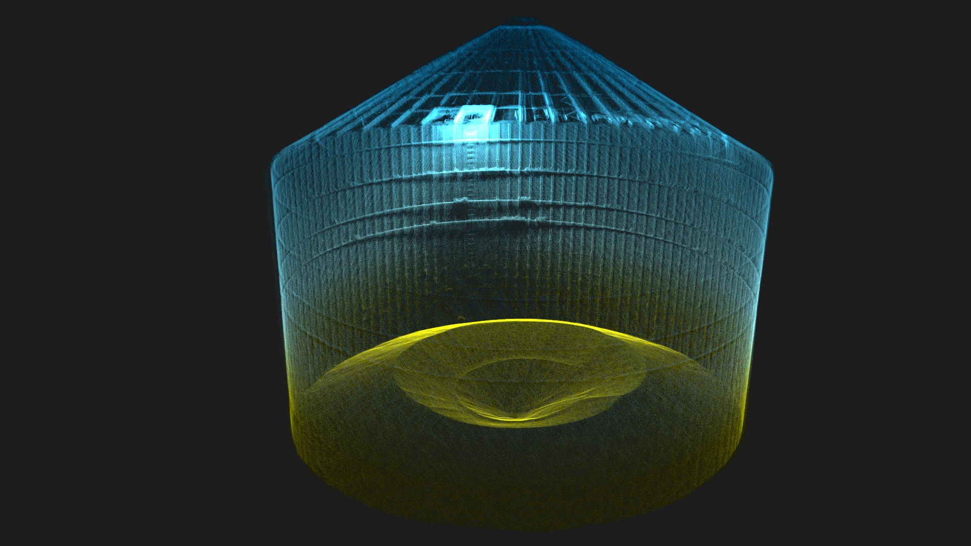 Dati moderni di granaio-3D