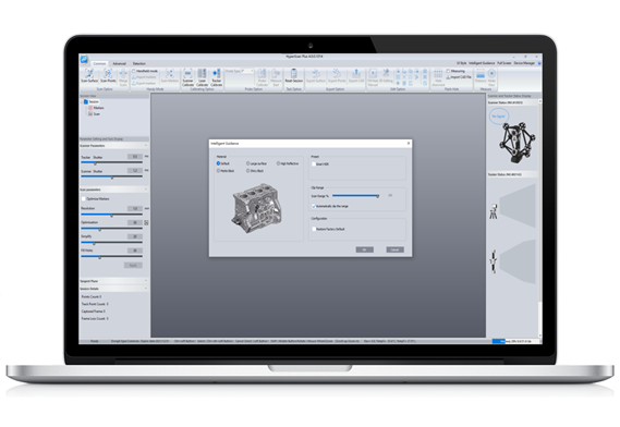 Software 3D con impostazione automatica dei parametri
