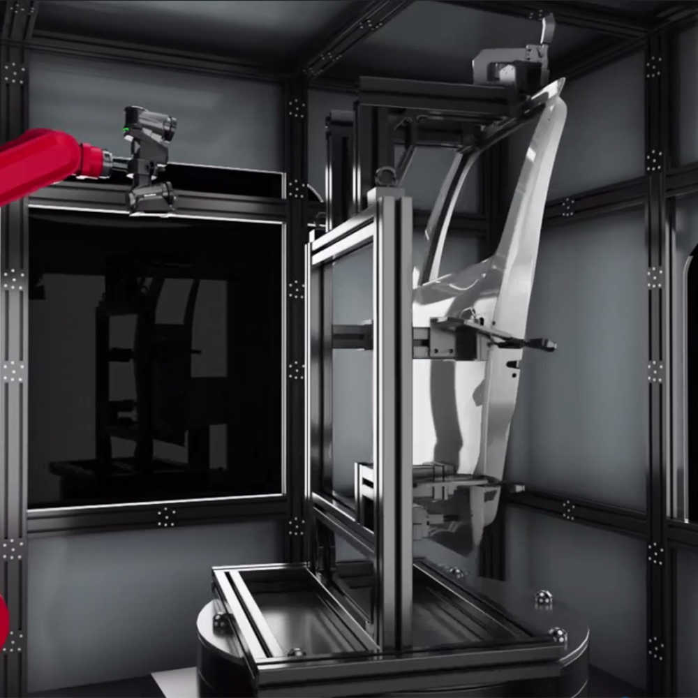 Sistema di scansione 3D montato su robot MarvelScan Galaxy per l&#39;ispezione automatizzata della qualità
