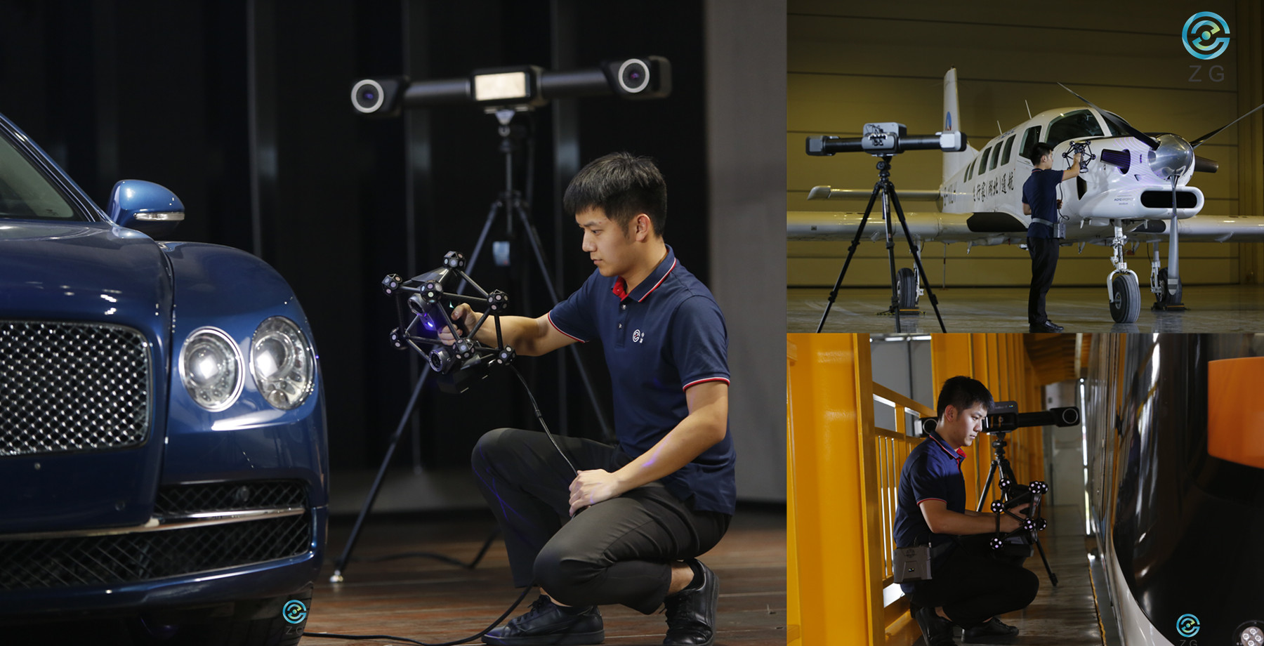 Scanner laser 3D con tracciamento ottico