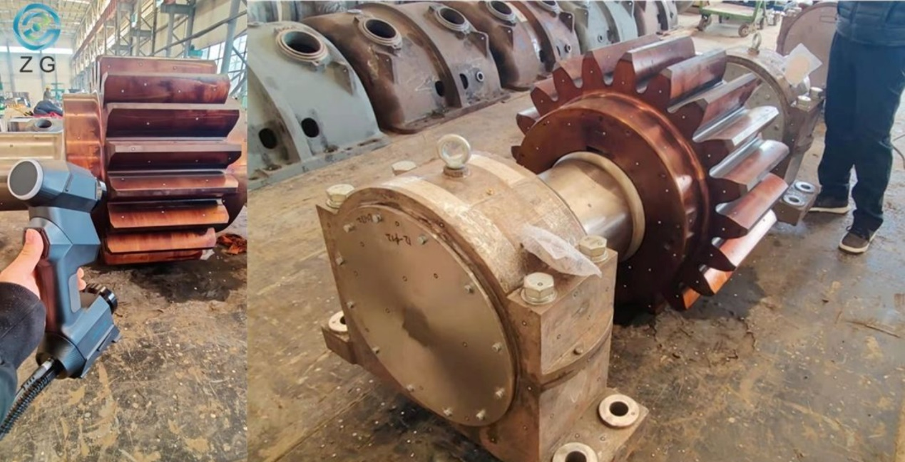 Parte di colata grande pronta per essere retroingegnerizzata