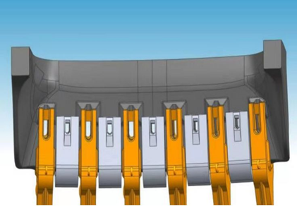 Sistema di scansione laser 3D per assemblaggio virtuale
