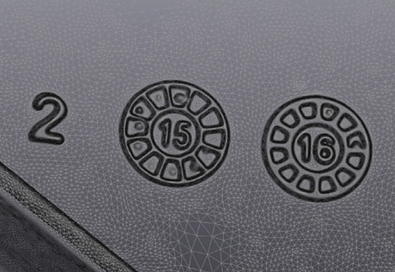 Dettagli di scansione 3D ultra fine